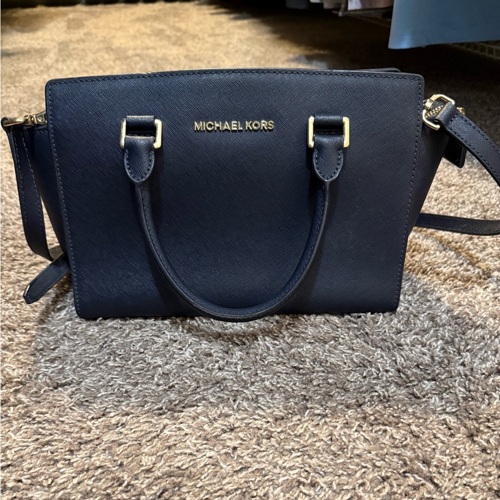 Michael Kors Navy Handbag